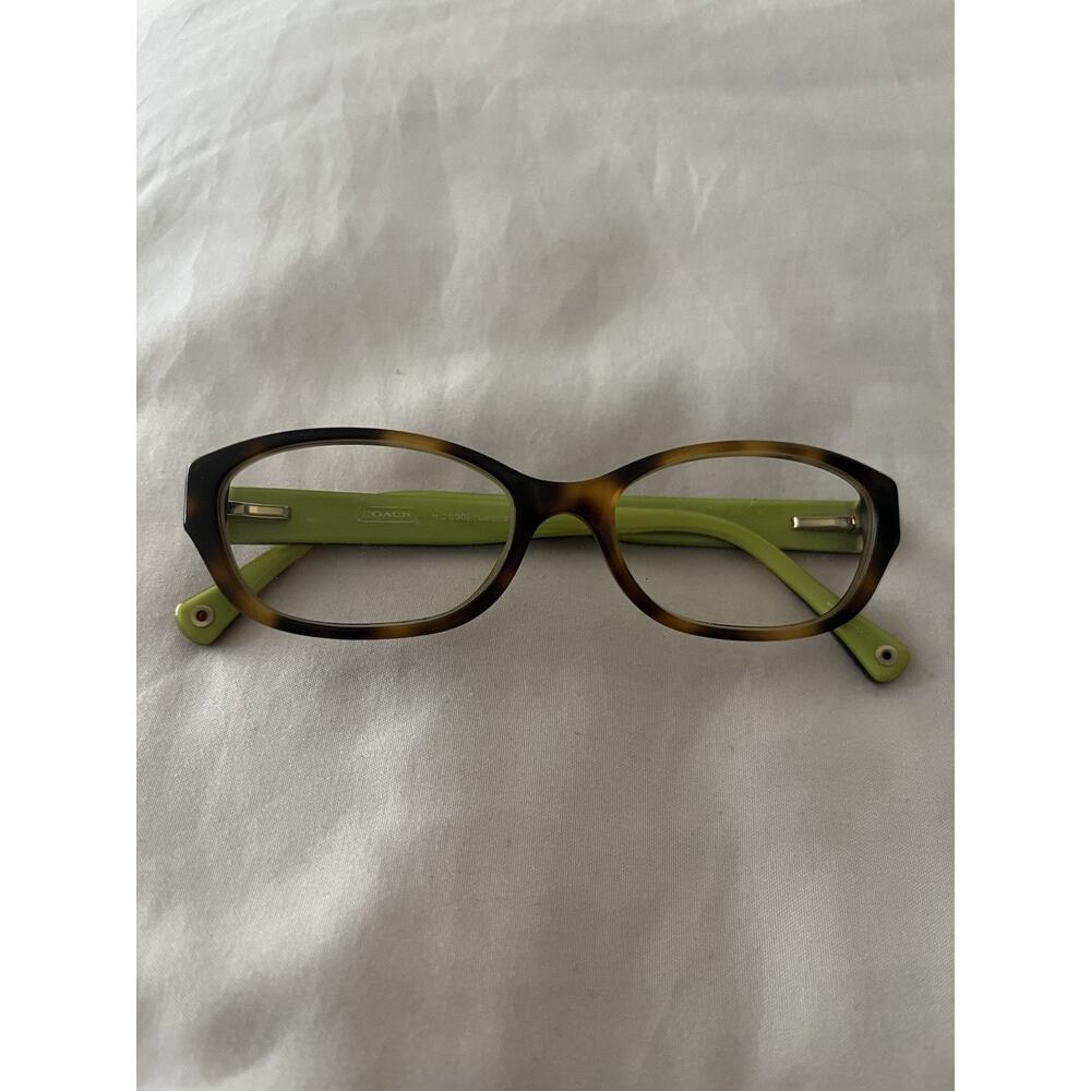 COACH, HC6002 Cecilia Tortoise Frames, Green & Signature Logos, 51.16.135